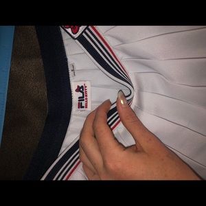 Exclusive Hello Kitty x Fila White Tennis Skirt